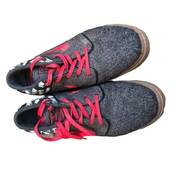 Rare 2014 Nike Sb Stefan Janoski Mid Warmth Black Red Size 11 - Picture 3 of 15